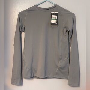 Under Armour Youth Lg Long-Sleeve Heat Gear Performance Shirt - Gray. NWT